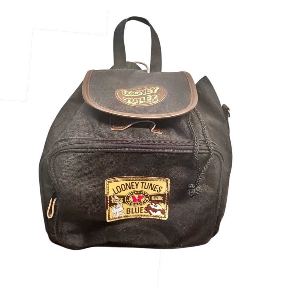 Vintage Looney Tunes Warner Brothers bugs bunny taz 90’s backpack crossbody bag